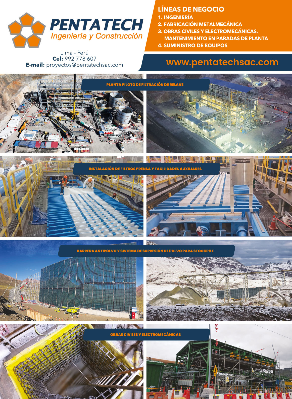 Publicación RM185 de Pentatech: ingeniería, fabricación metalmecánica y proyectos industriales